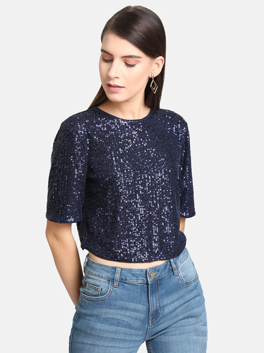 Embellished Crop Top