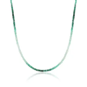 Sparkling Emerald Gradual Necklace