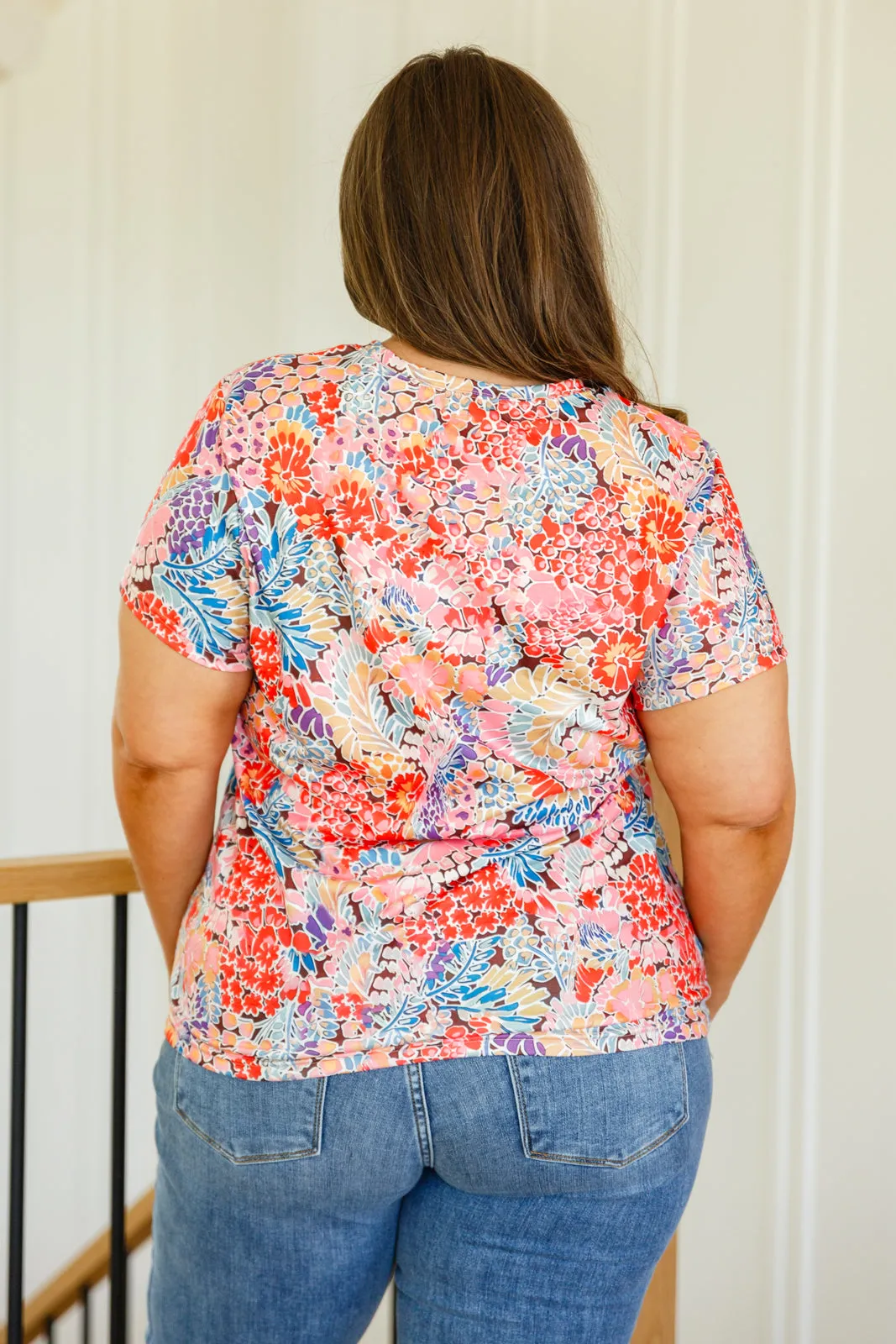 Floral Top with Flowers