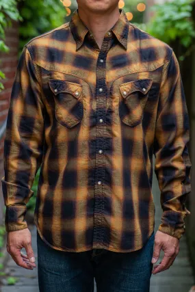 Stevenson Overall Co. Cody Shirt - Camel x Black