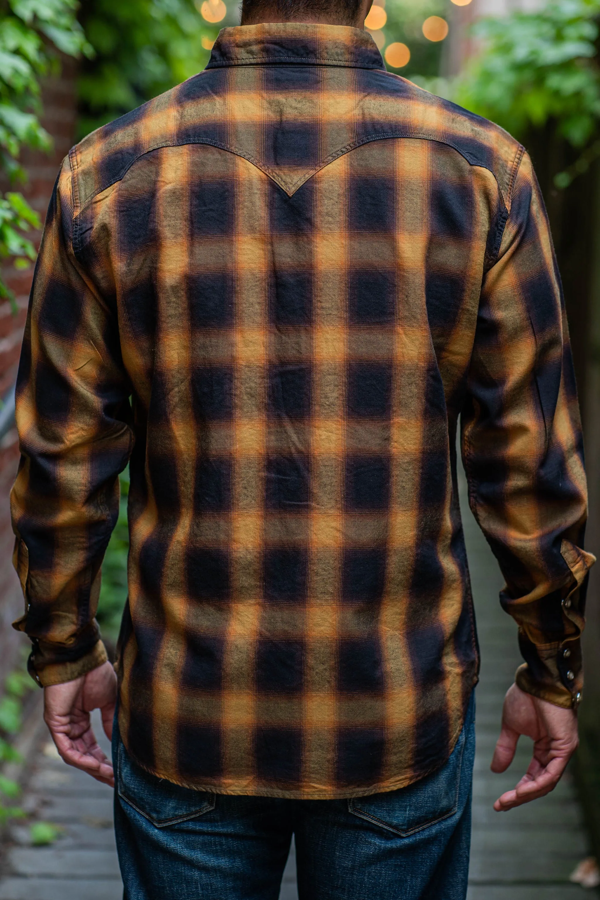 Stevenson Overall Co. Cody Shirt - Camel x Black