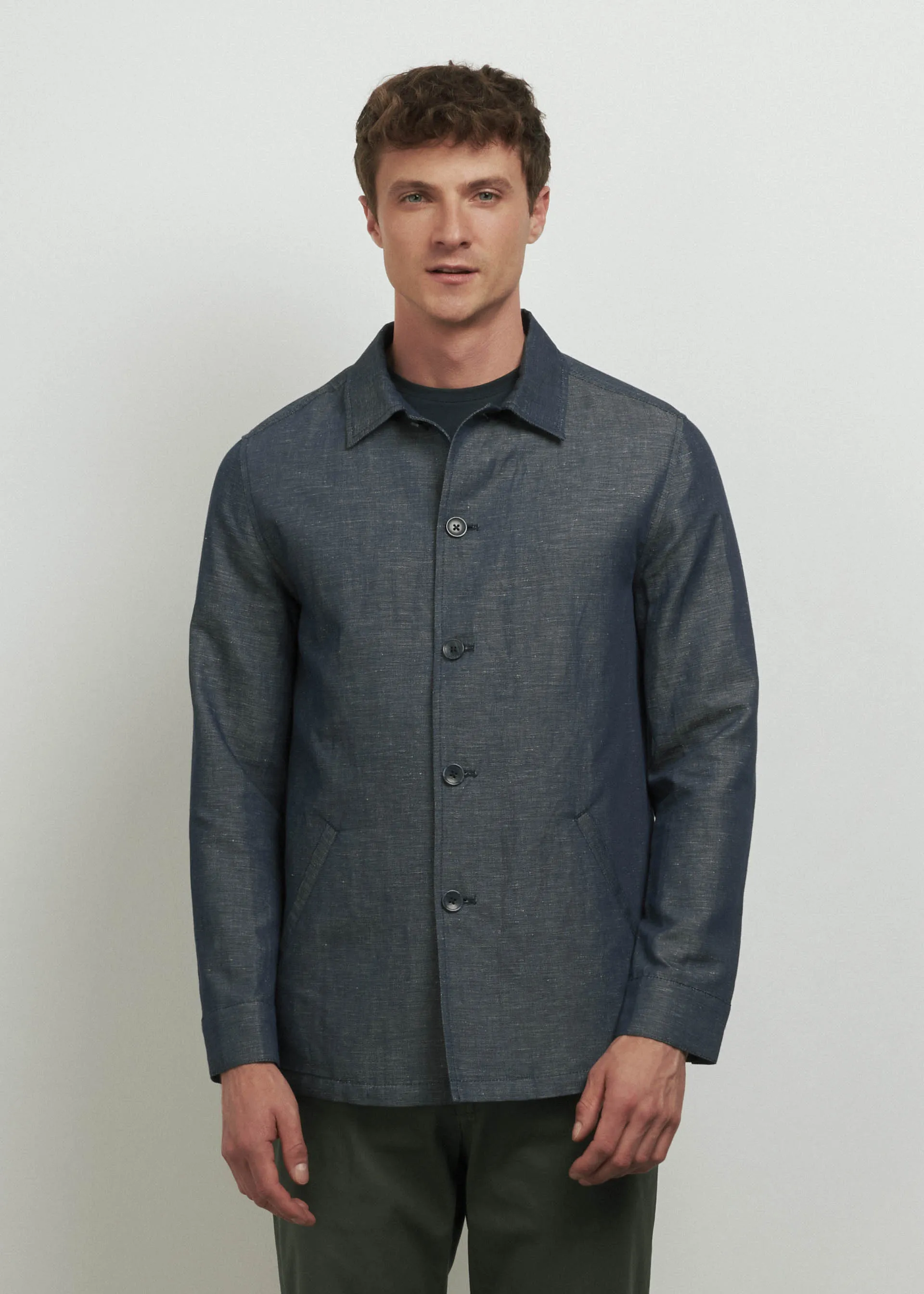 Linum Linen Shirt Jacket