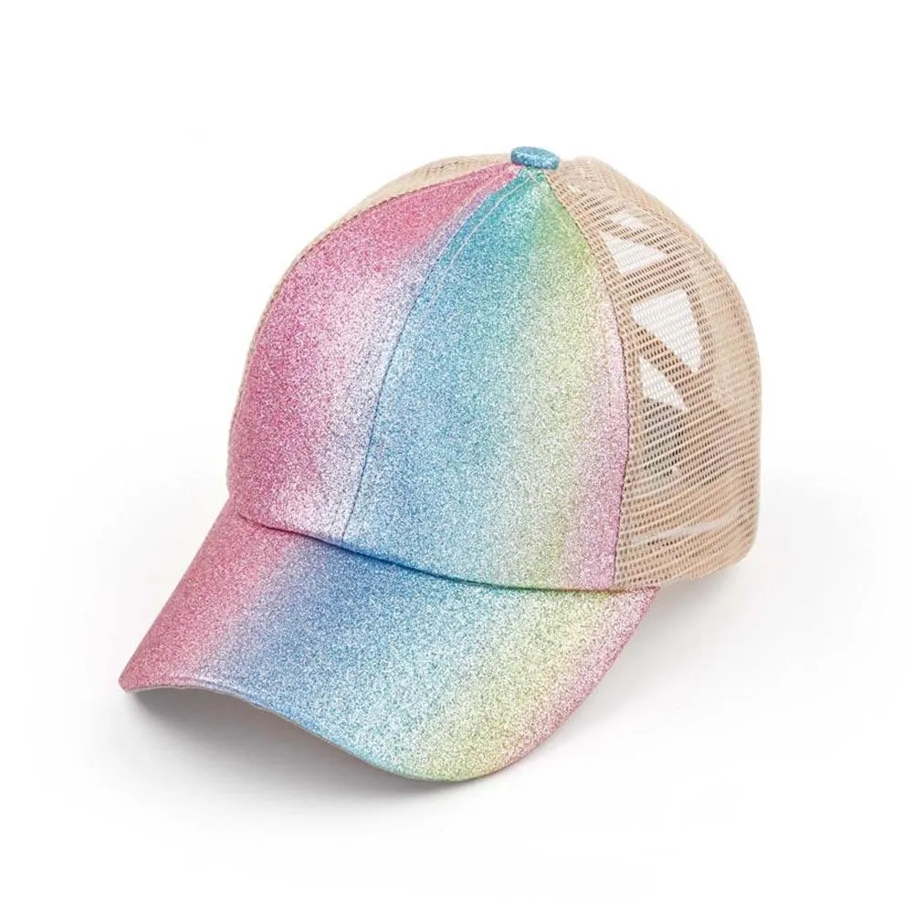 Glitter Criss Cross Trucker Hats