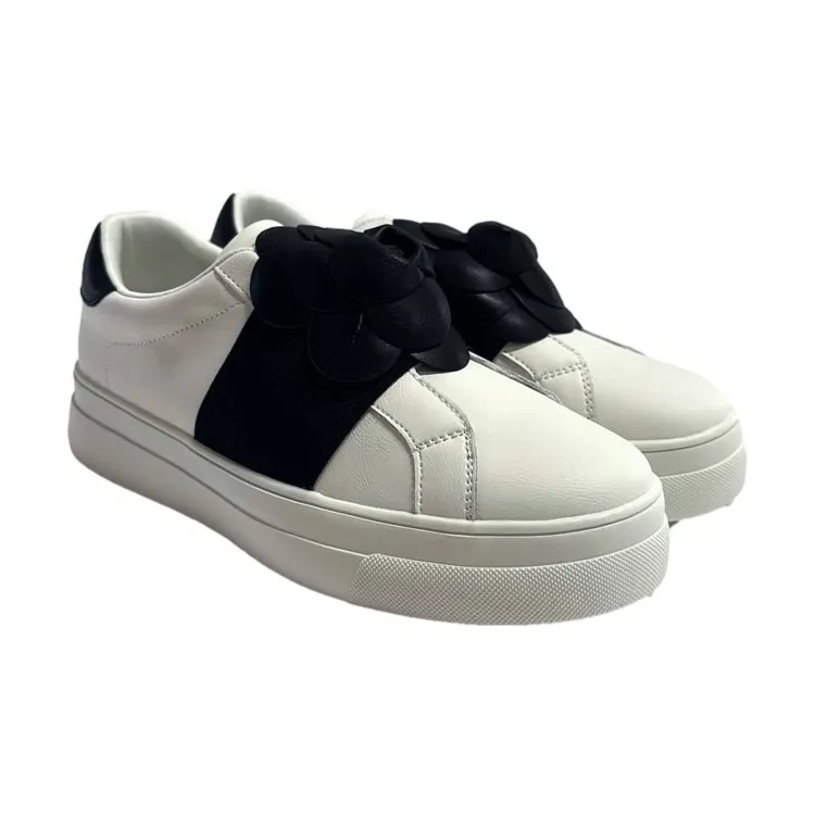 Womens' White Slip-On Sneakers by Gold & Gold