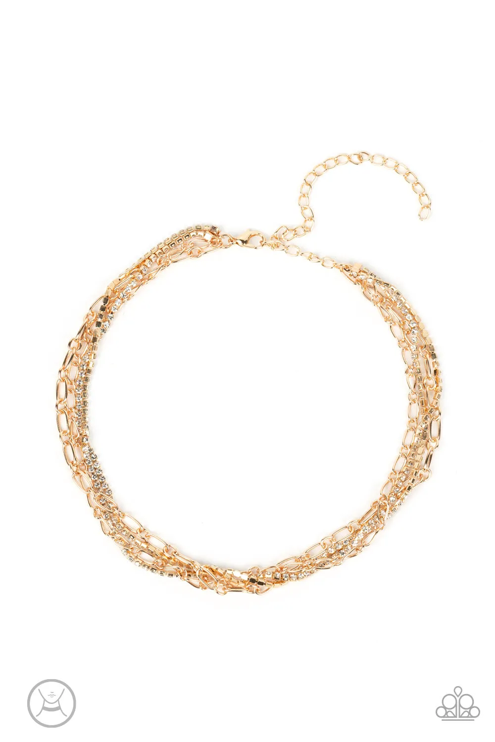 Gold Grunge Necklace