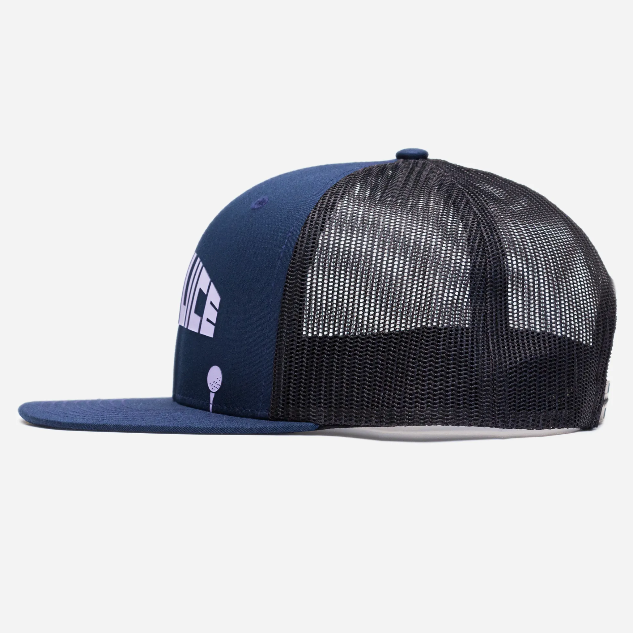 Golf 8 Bit Unisex Trucker Hat Navy One Size