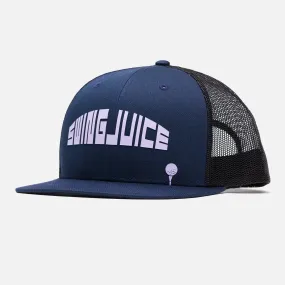 Golf 8 Bit Unisex Trucker Hat Navy One Size