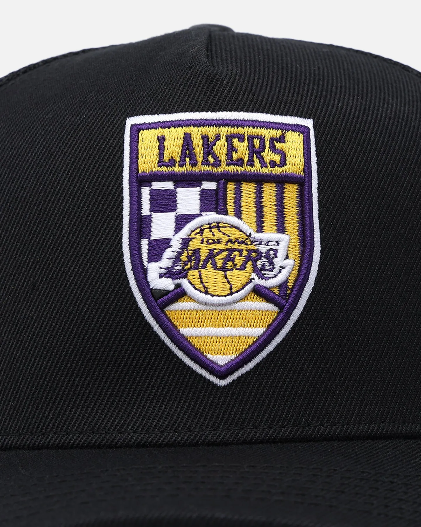 Pro Standard Black LA Lakers Fast Lane Trucker Snapback