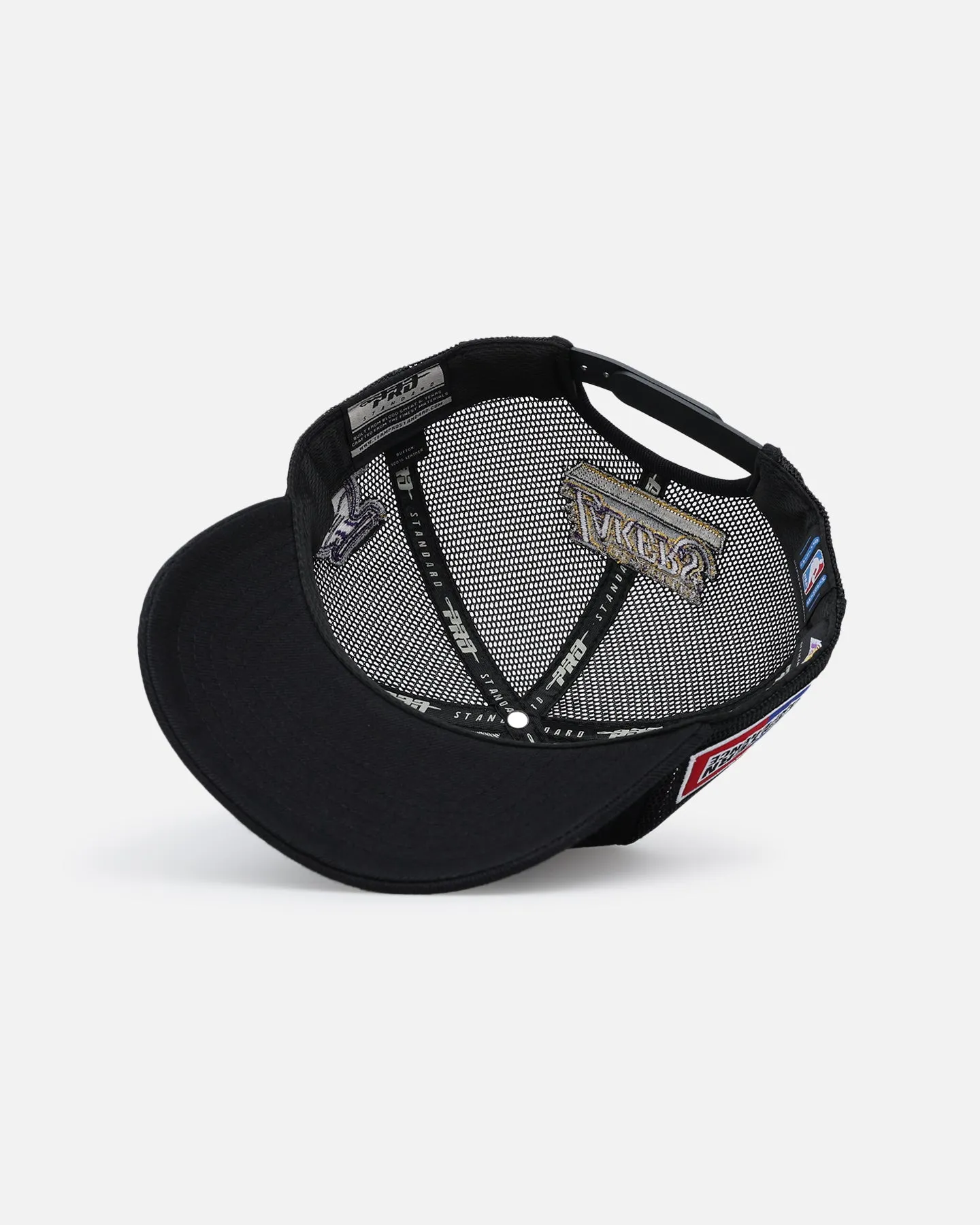 Pro Standard Black LA Lakers Fast Lane Trucker Snapback