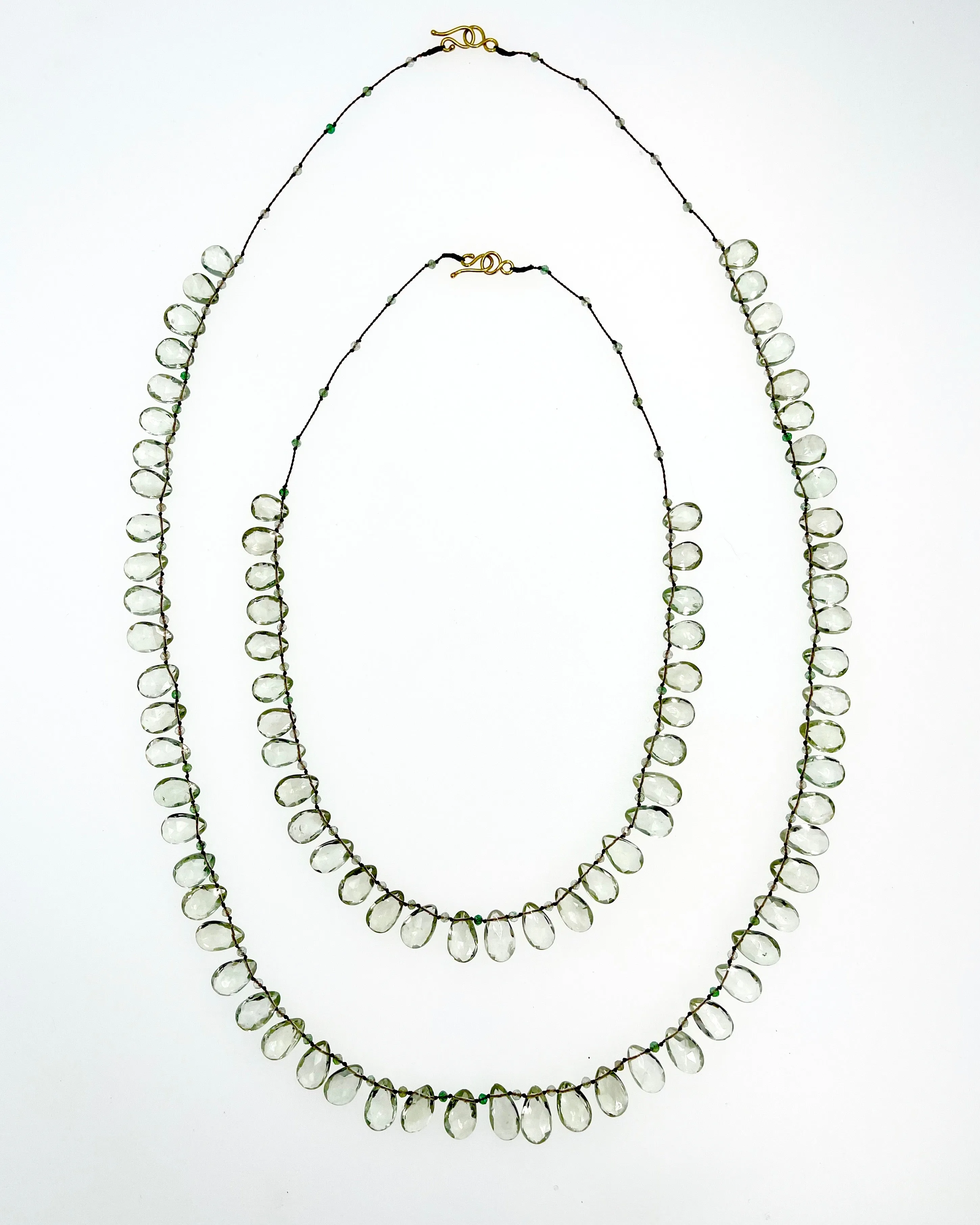 Green Amethyst Necklaces by Lena Skadegard