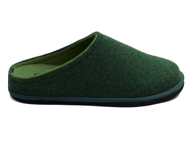 LOWENWEISS Men's Green Forest Wool Felt Slippers 6800BC 477 89