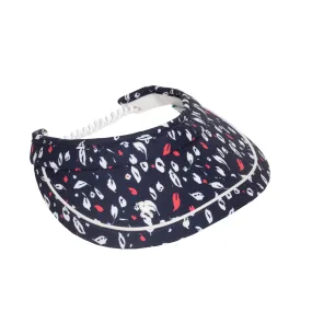 Green Lamb Mallory Ladies Golf Visor Leaf Print