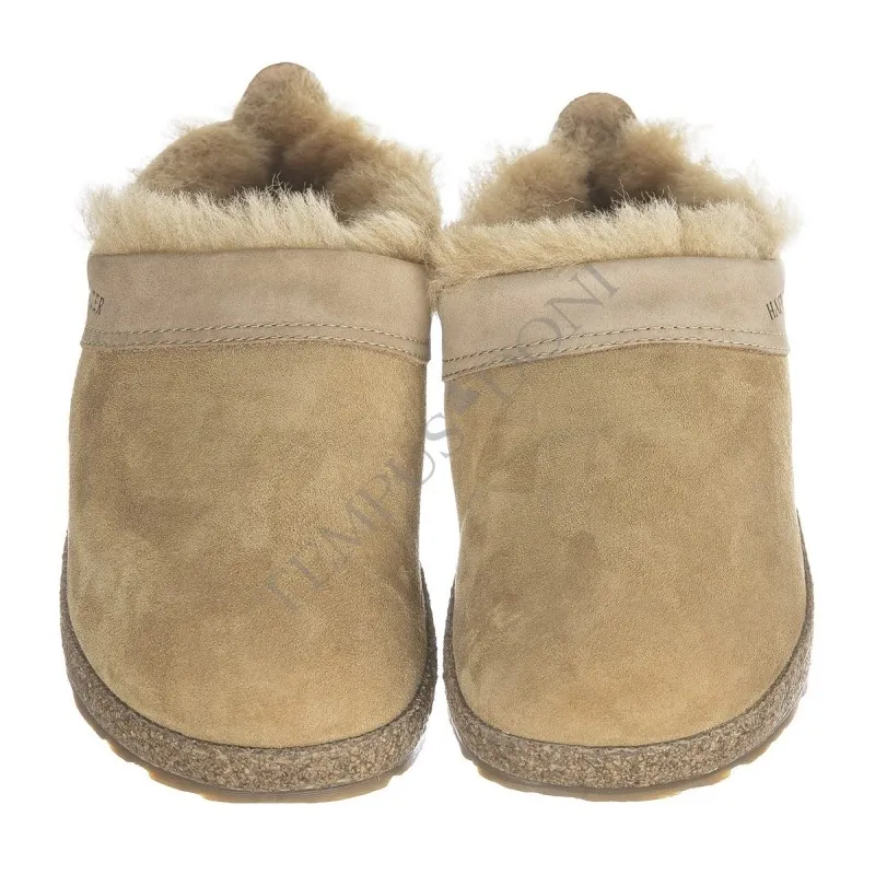 HAFLINGER Snowbird Beige Melange Slippers