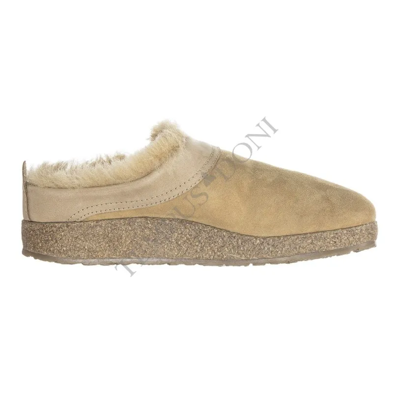 HAFLINGER Snowbird Beige Melange Slippers