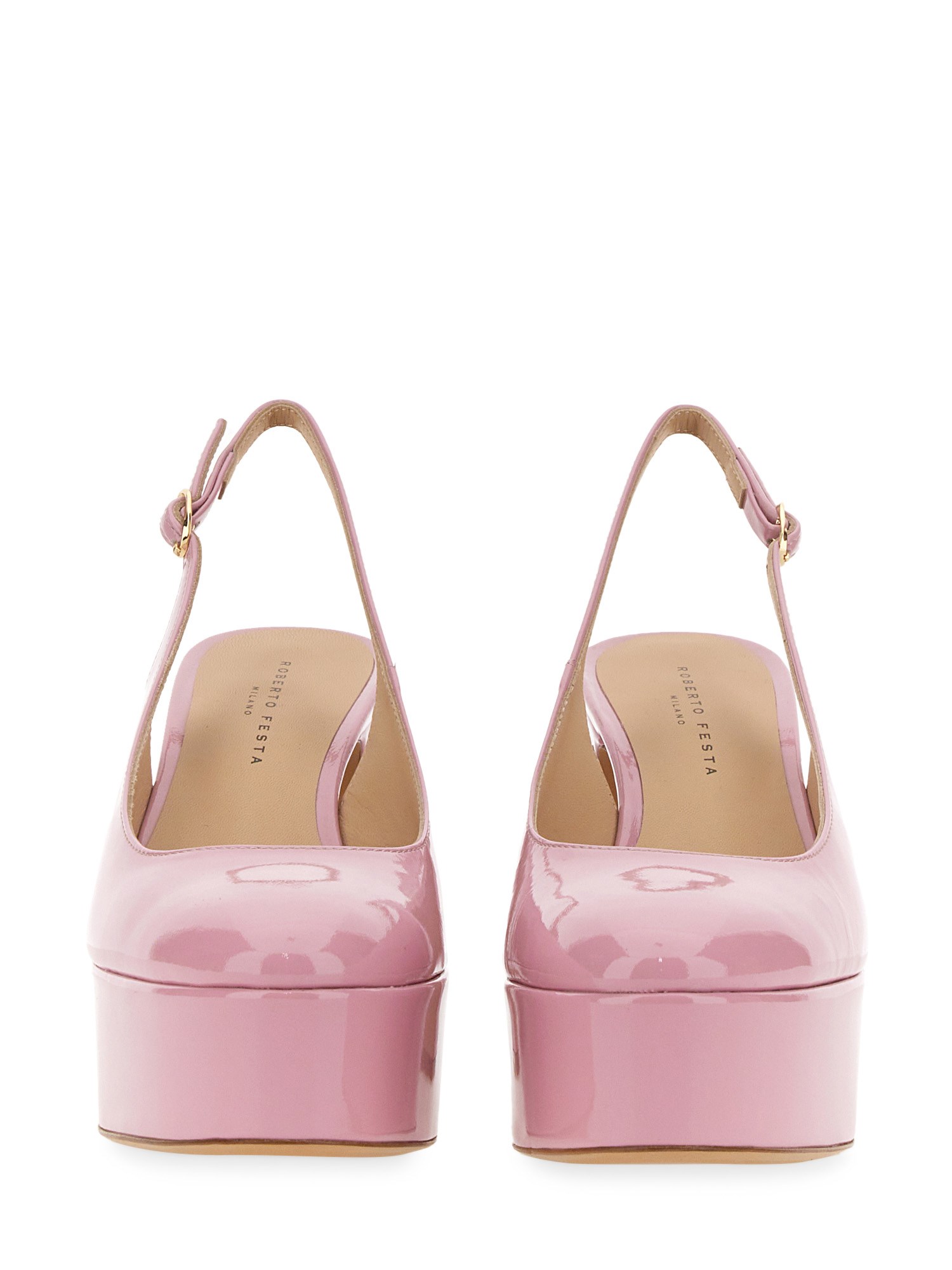 Havana Patent Leather Slingback by Roberto Festa