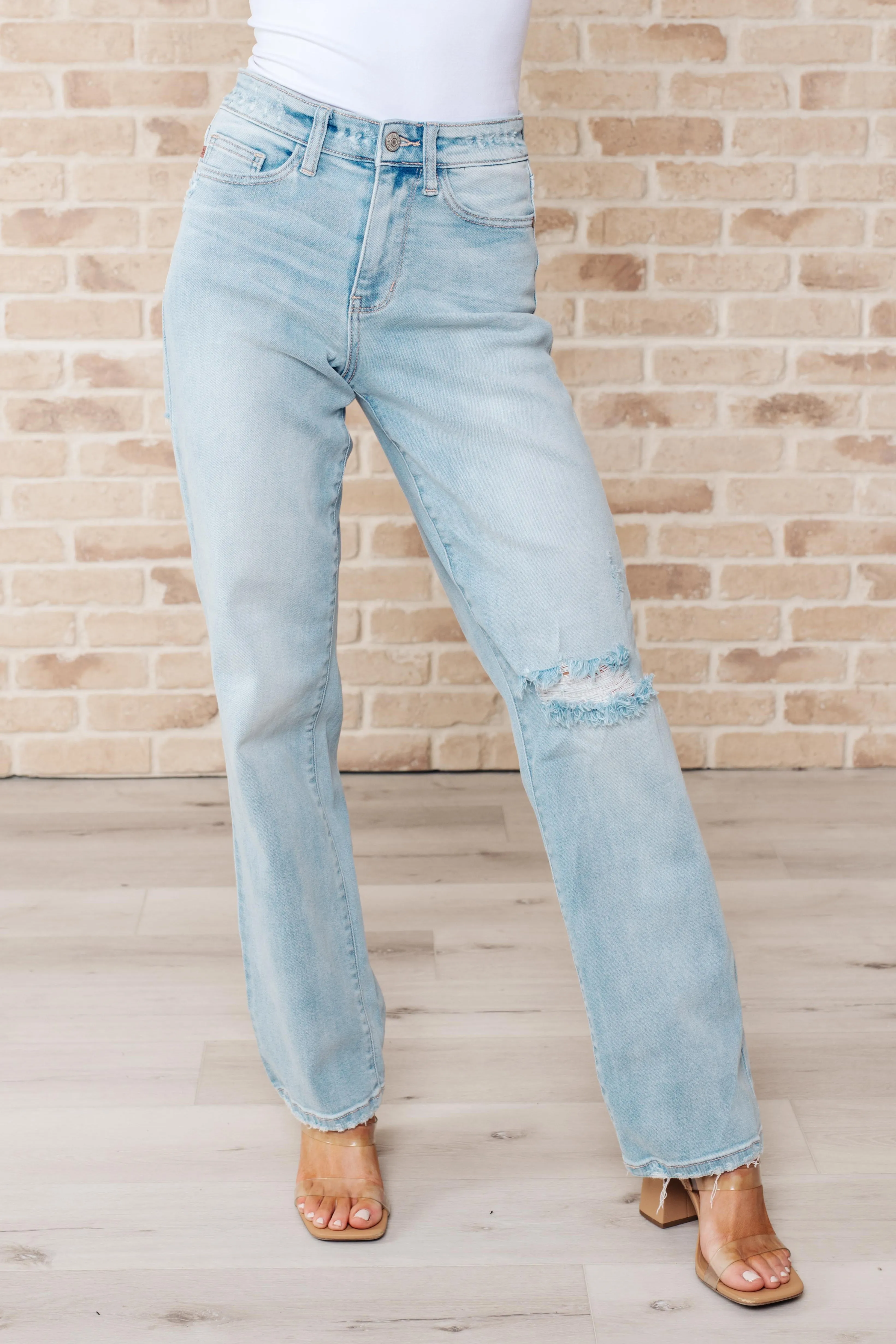 High Rise 90's Straight Parker Jeans