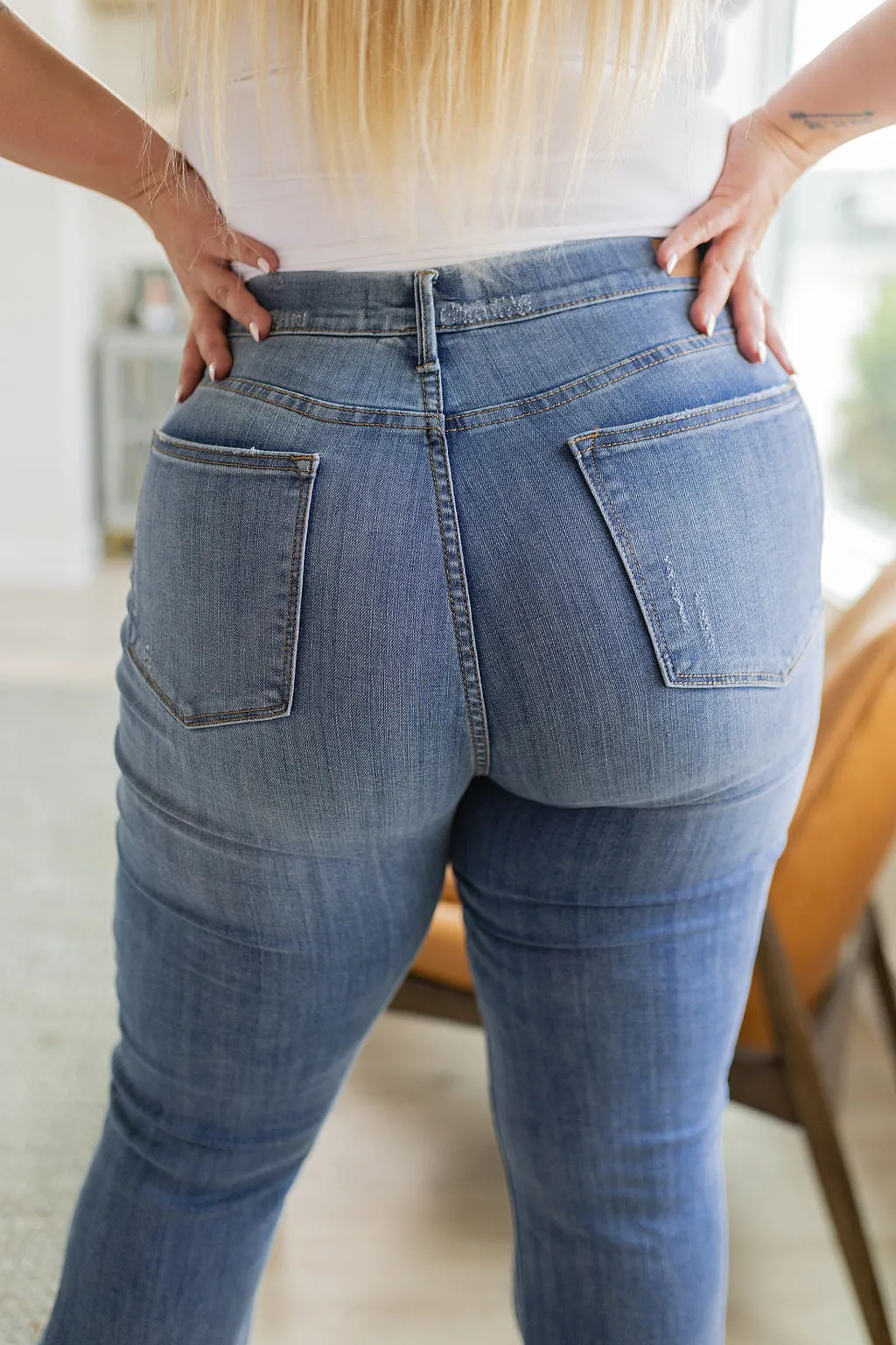 High Rise Pull On Slim Bootcut by Paula