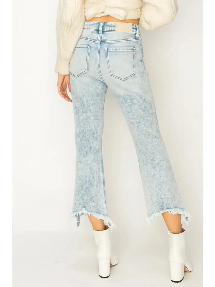 Light Crop Flare Denim