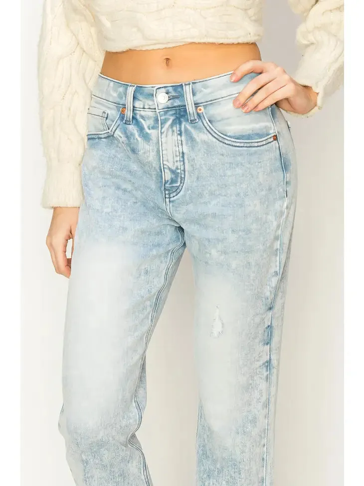 Light Crop Flare Denim