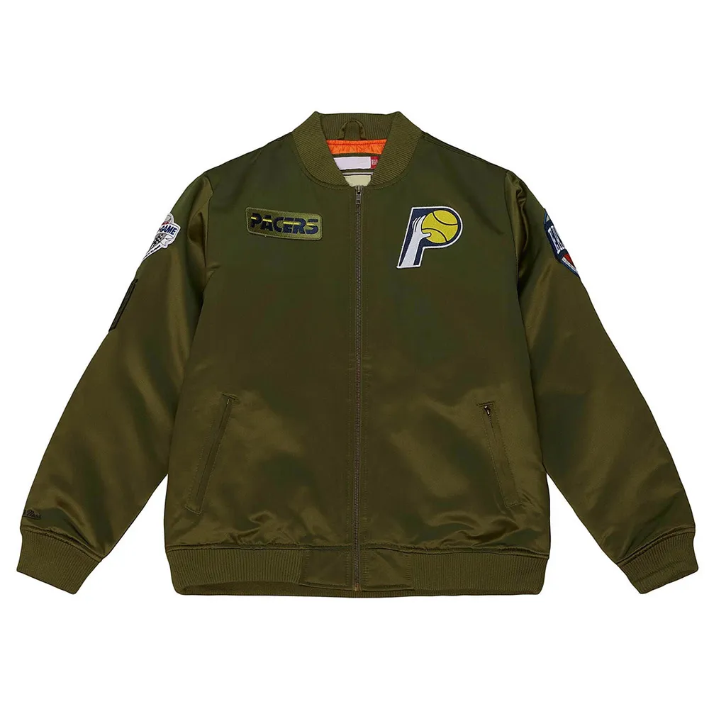 Indiana Pacers Green Satin Jacket