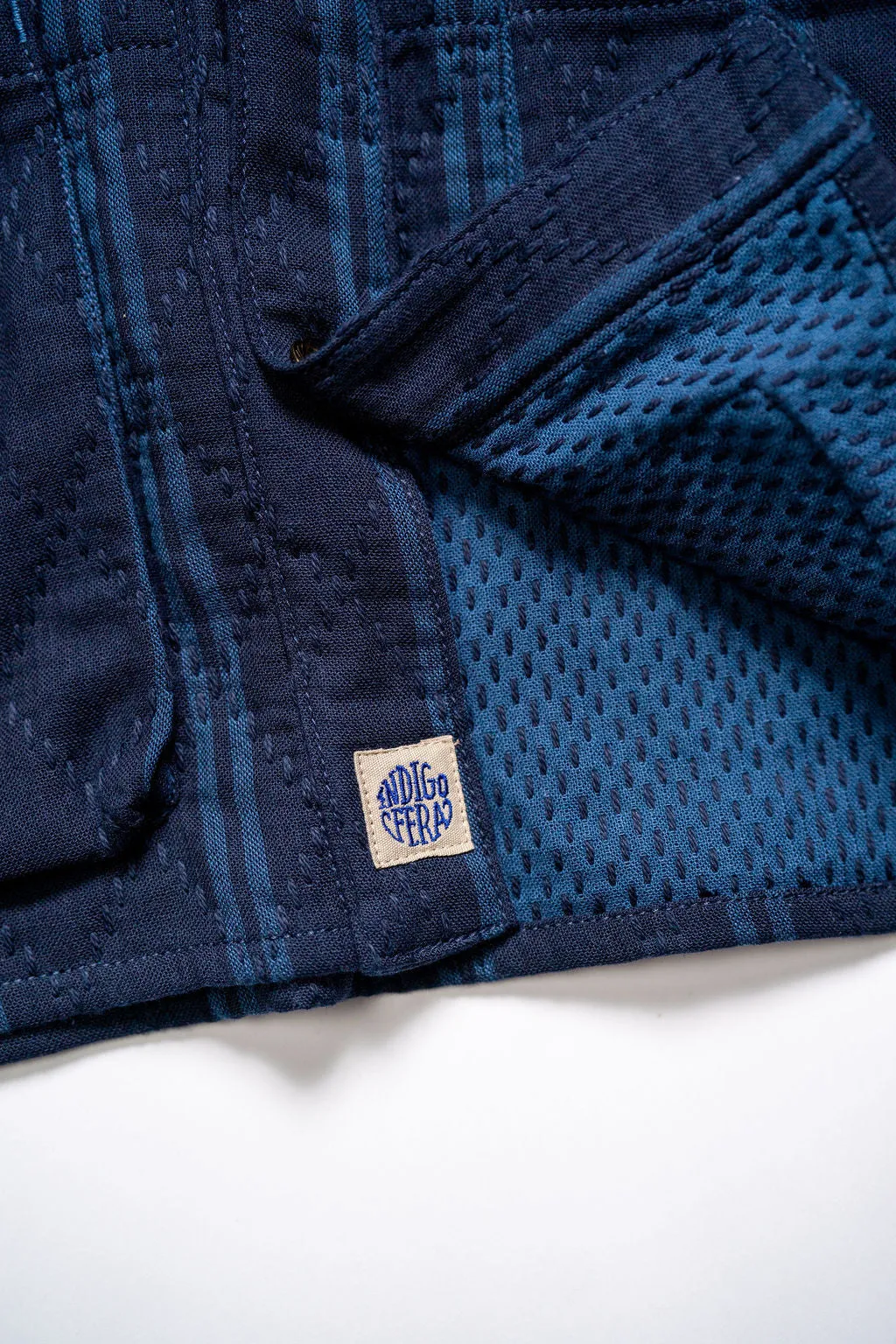 Unique Indigo Sashiko Stripe Indigofera Rivera