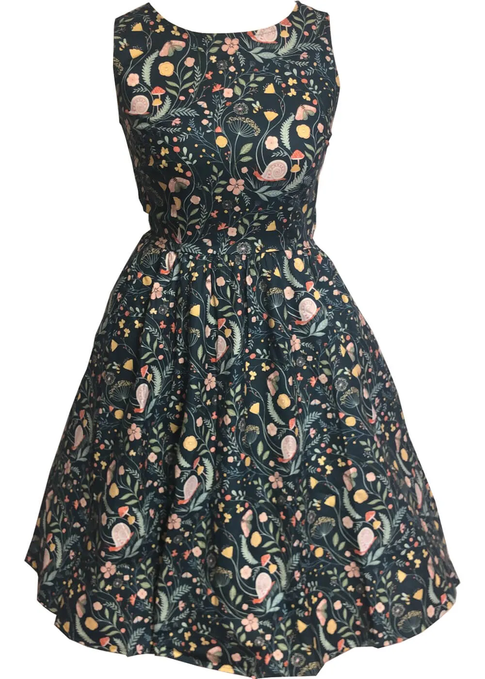 Insects Vintage 50's Swing Dress in Multi