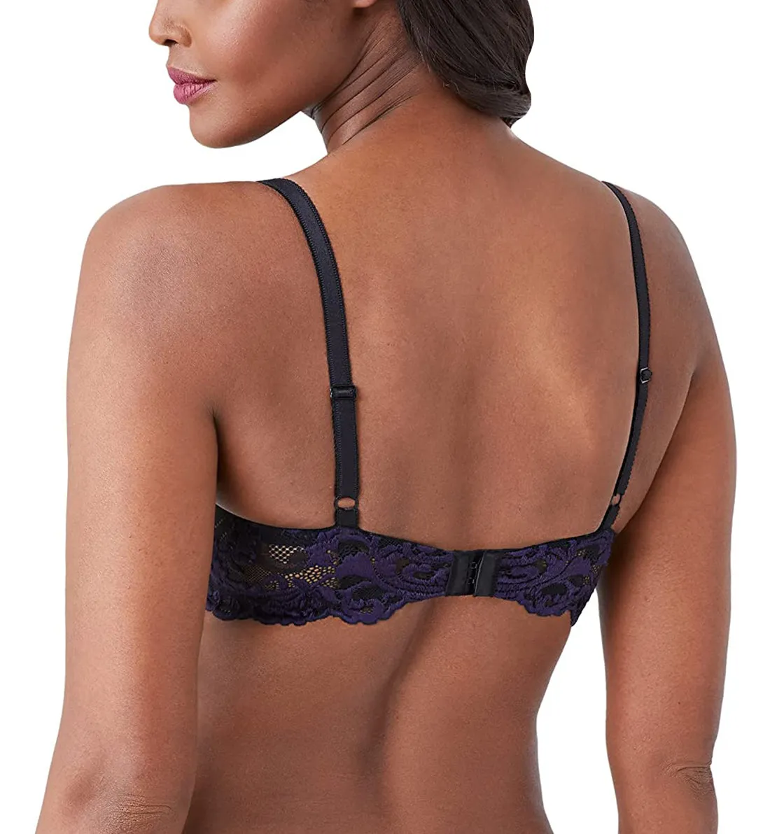 Instant Icon Contour Plunge Underwire Bra in Black Eclipse