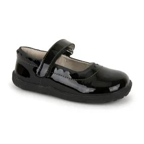 Jane II Black Patent Leather Mary Jane Dress Shoe for Kids