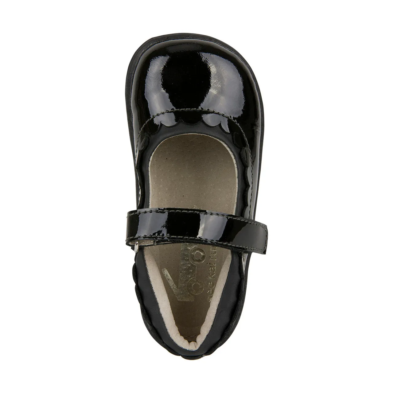 Jane II Black Patent Leather Mary Jane Dress Shoe for Kids