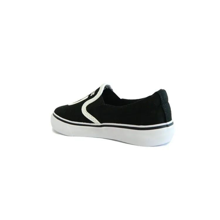 Kids' Slip-On Canvas Gym Shoes in Black by Juventus Official Tempus