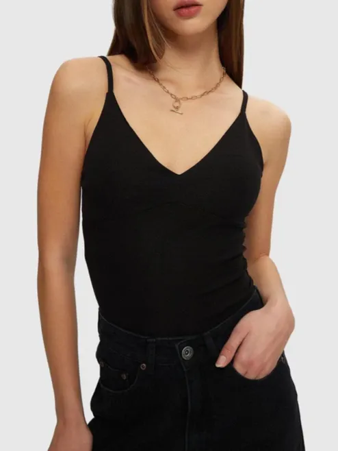 KUWALLA V-Neck Tank Bodysuit