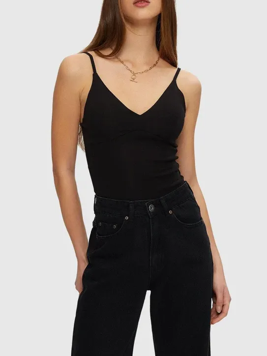 KUWALLA V-Neck Tank Bodysuit