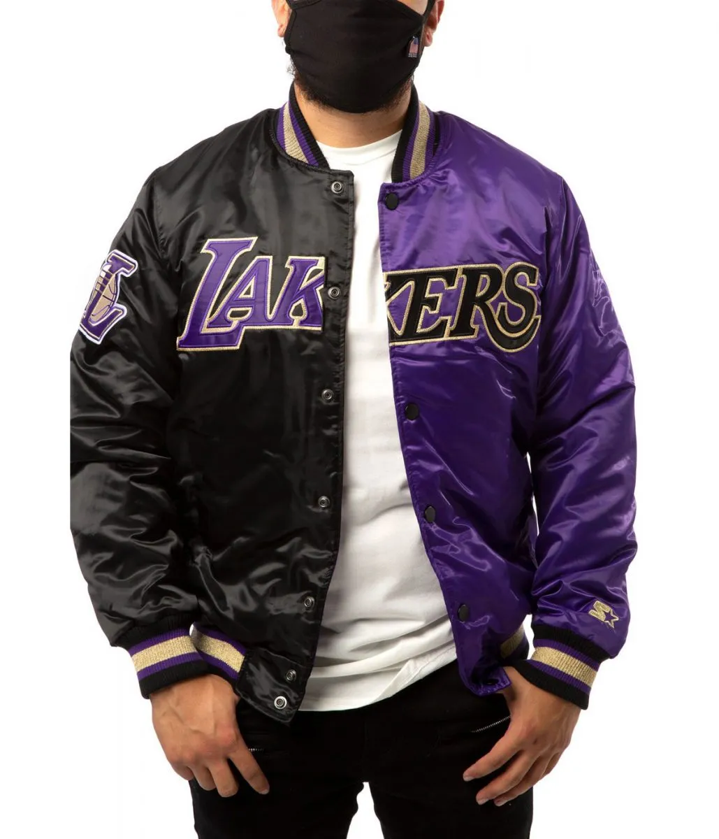 Black Satin 90s Miami Heat Jacket