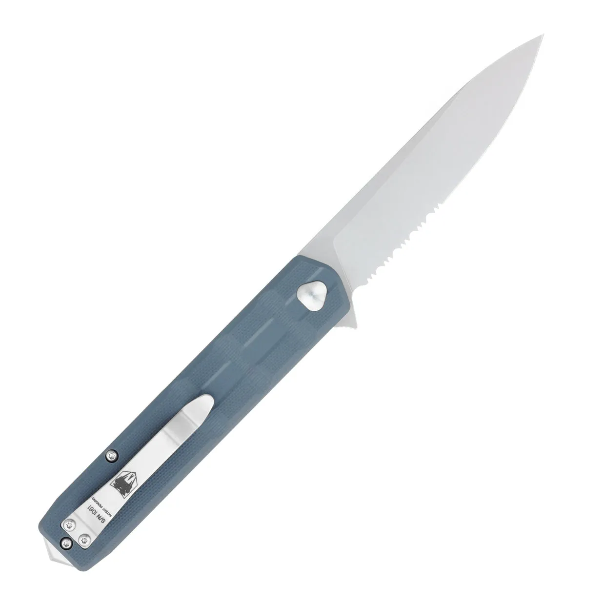 Large Grey Kuzio Drop Serrated