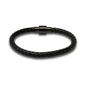 Delicate Thin Braided Leather Bracelet