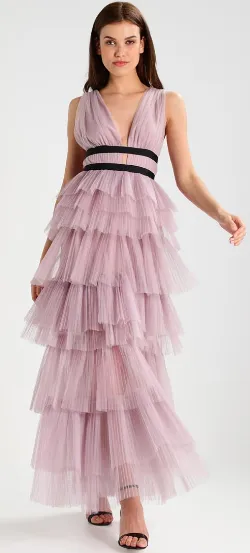 Ruffle Lilac Party Dress