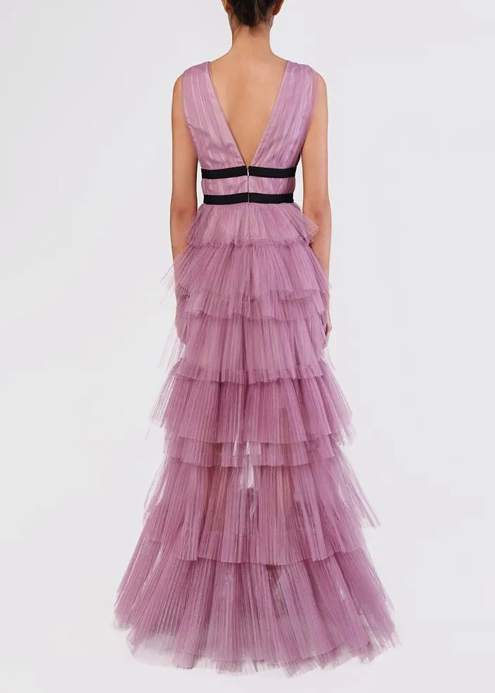 Ruffle Lilac Party Dress