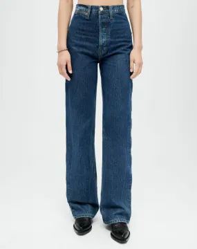 Rustic Indigo Western Loose Jean