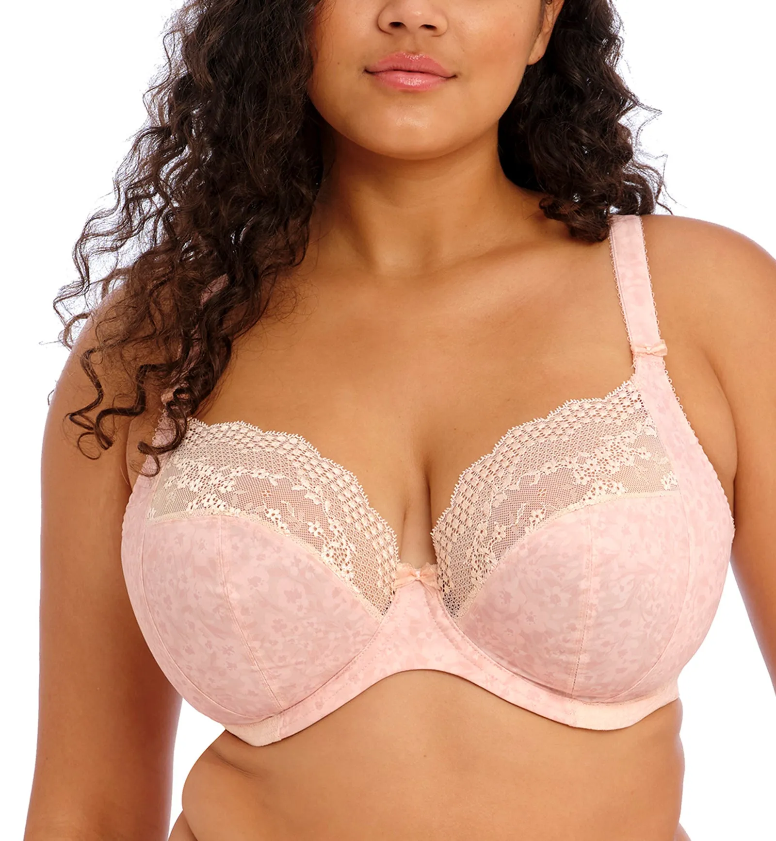 Pale Blush Elomi Lace Plunge Bra