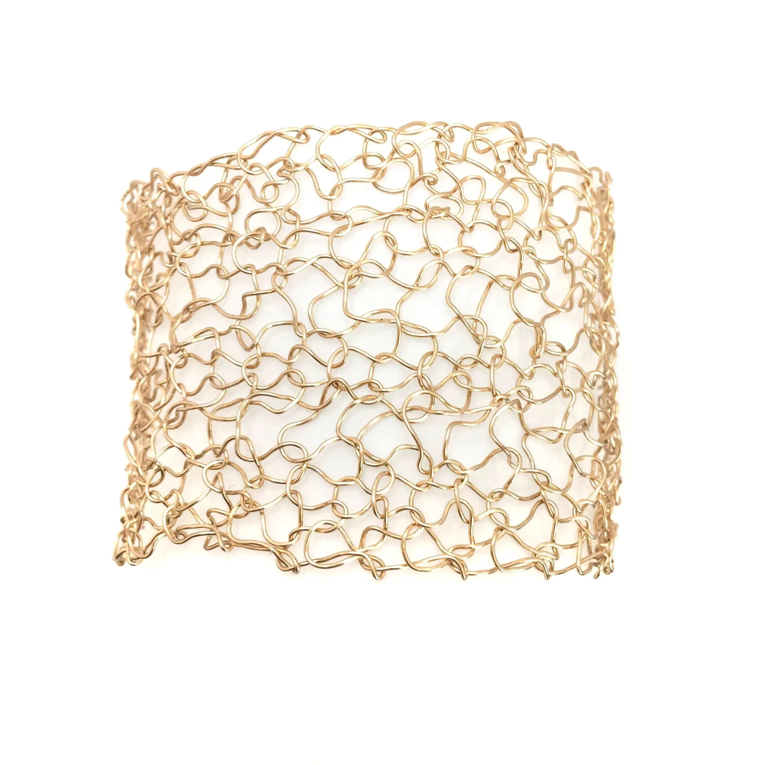 Woven Gold Cuff Bracelet