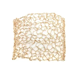 Woven Gold Cuff Bracelet