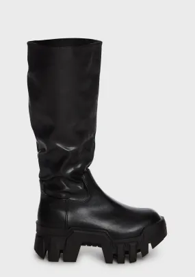 Lyrica Black Knee High Boots