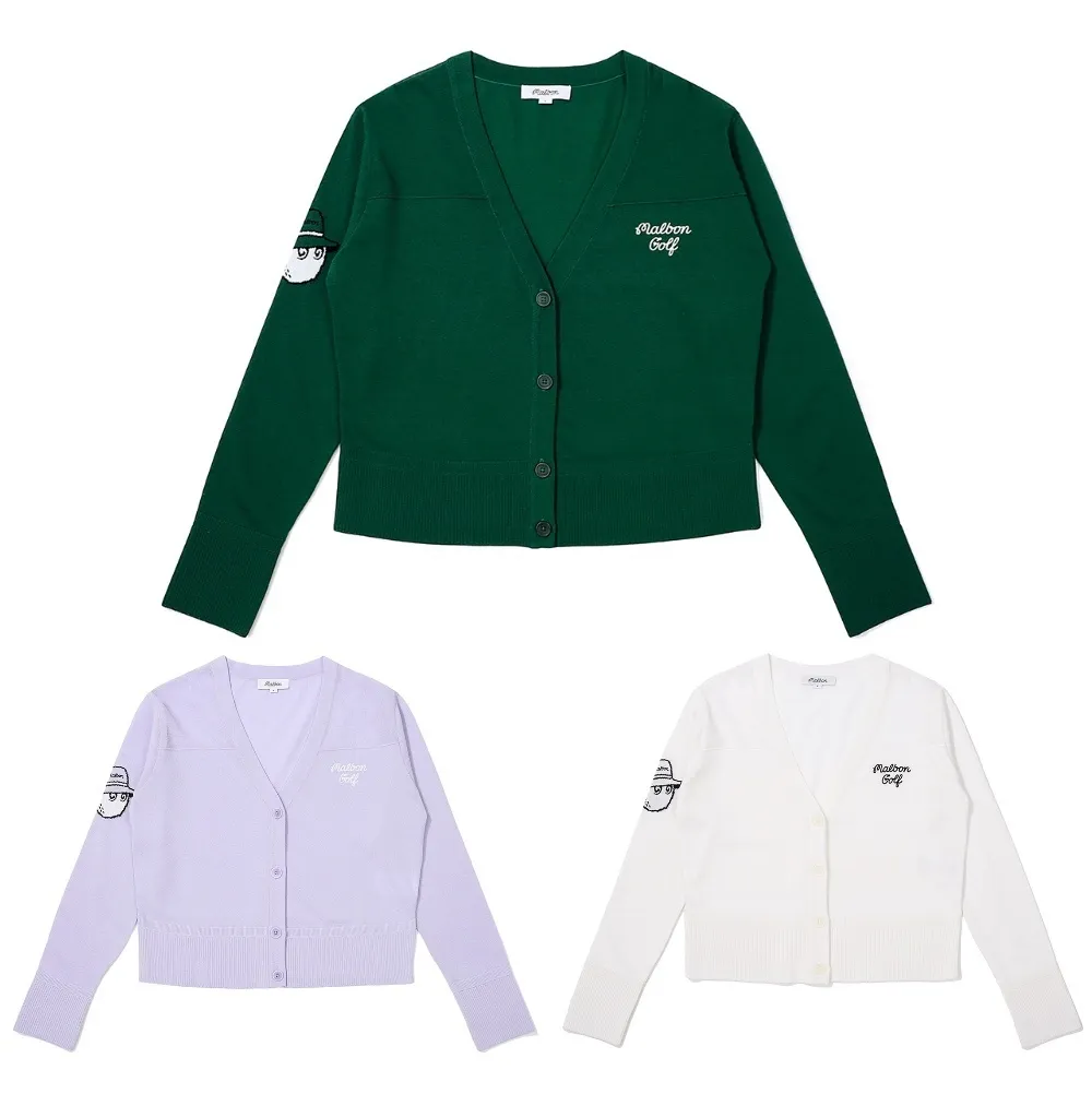 Sweat Logo Cardigans with Long Sleeves