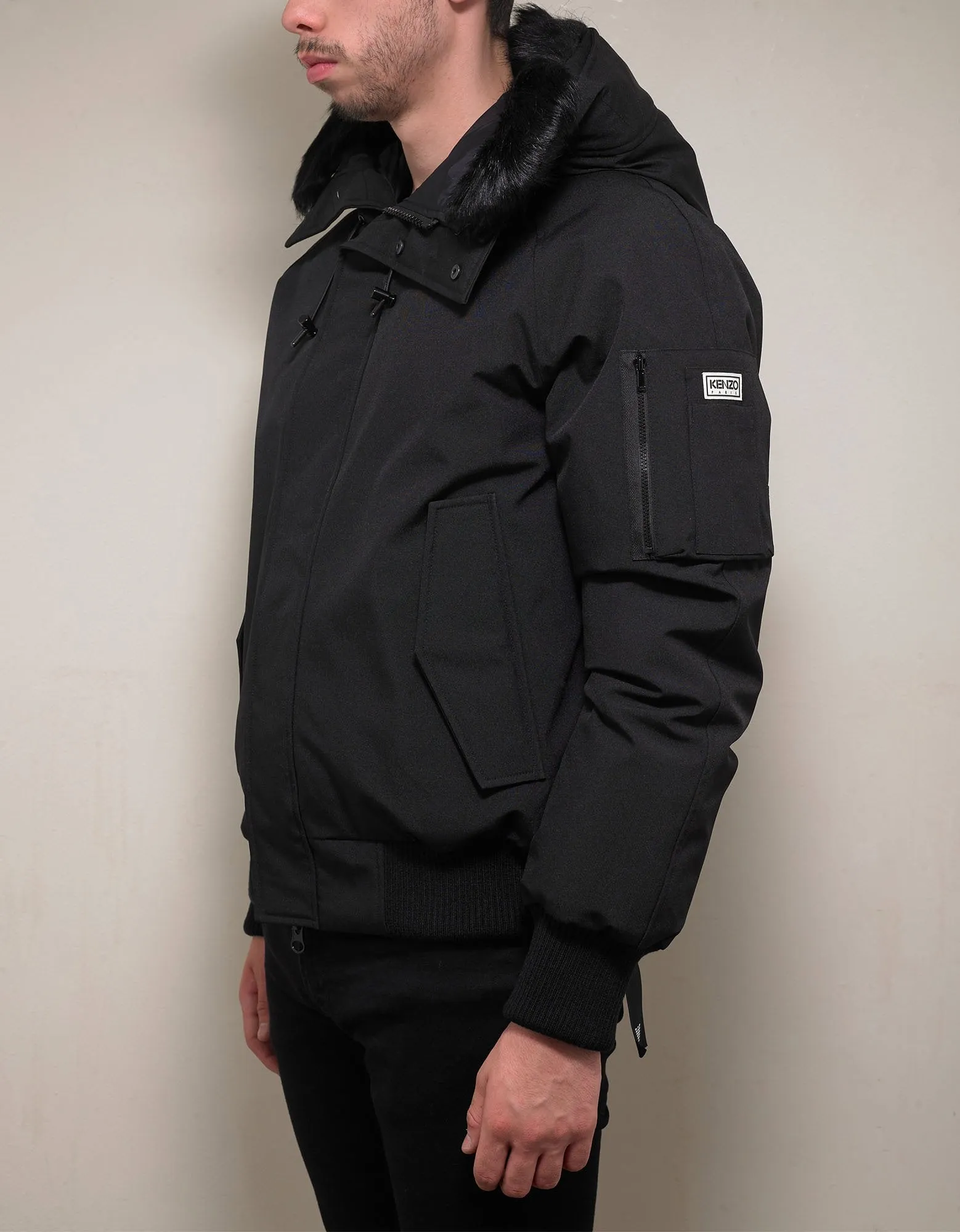 Black Down Parka Jacket