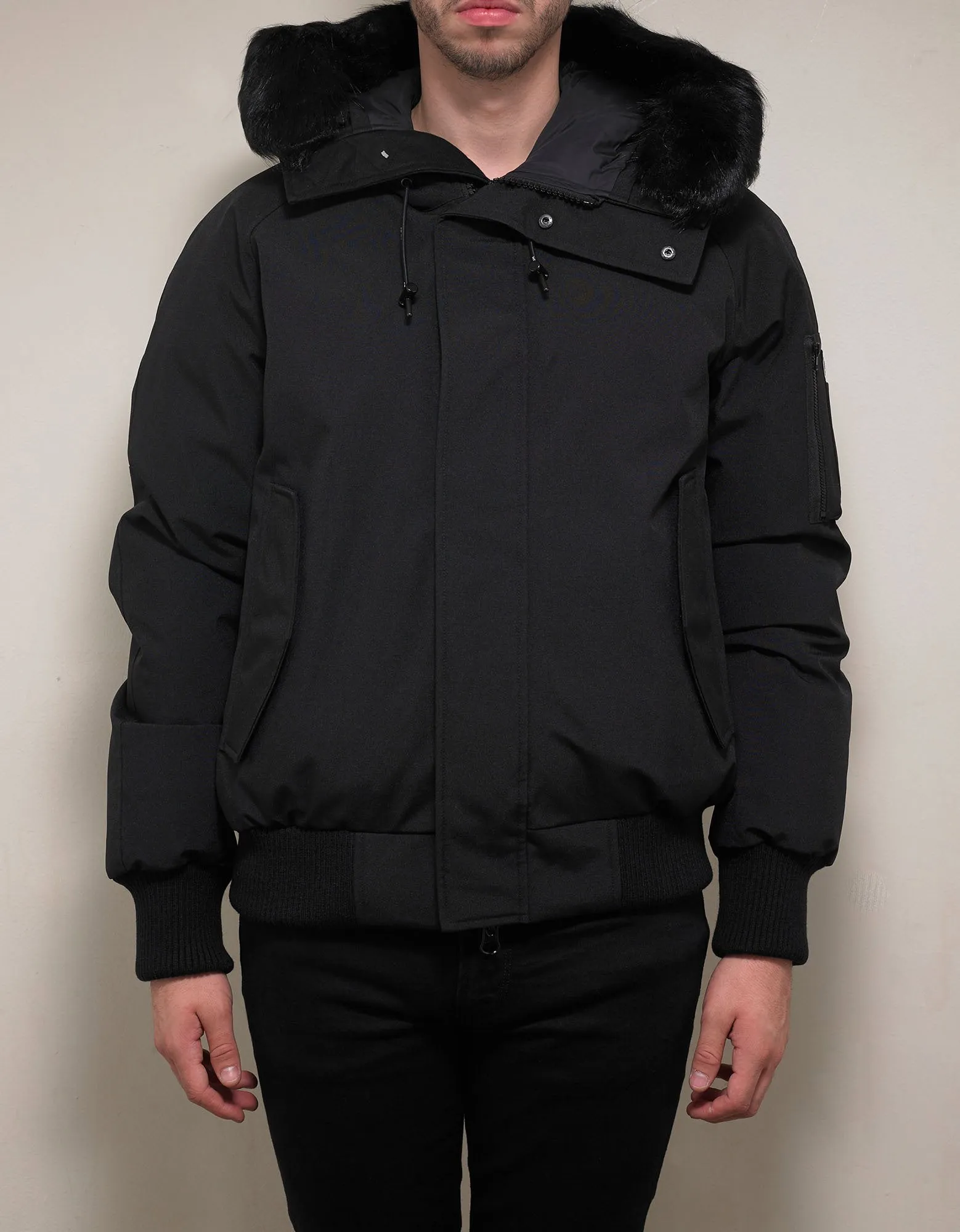 Black Down Parka Jacket