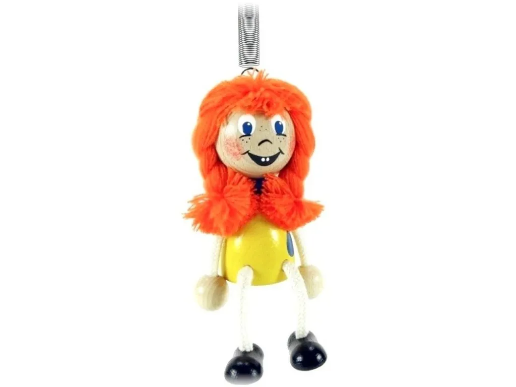 Red Hair Girl Wooden Jumpie