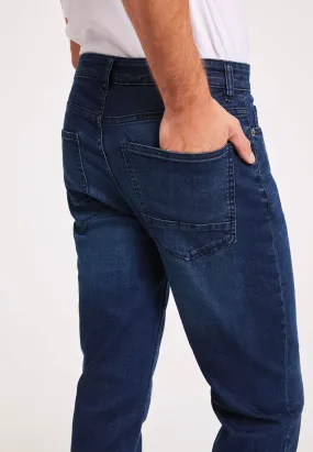 Men's Dark Blue Bootcut Jeans