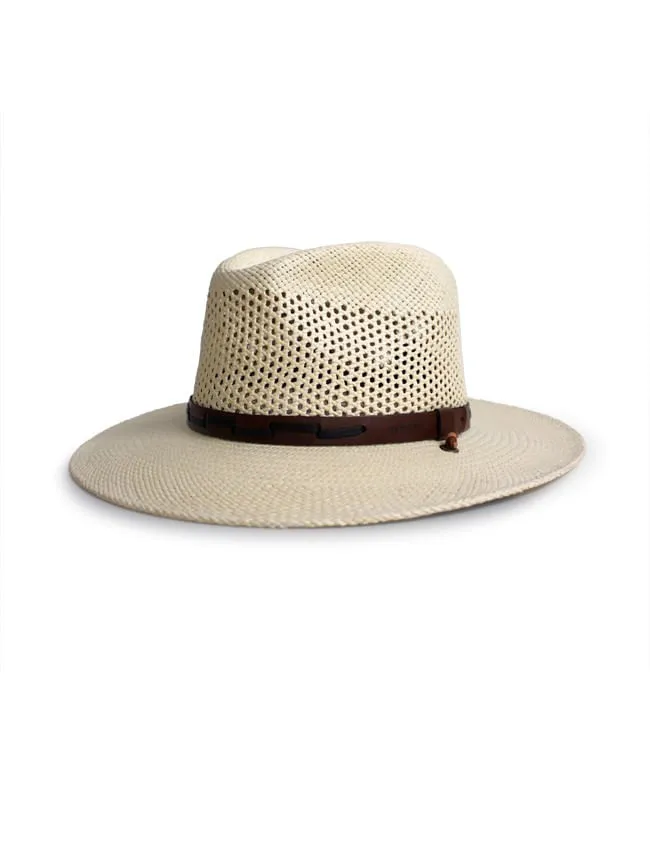 Men's Top Hand Precreased Natural Straw Hat