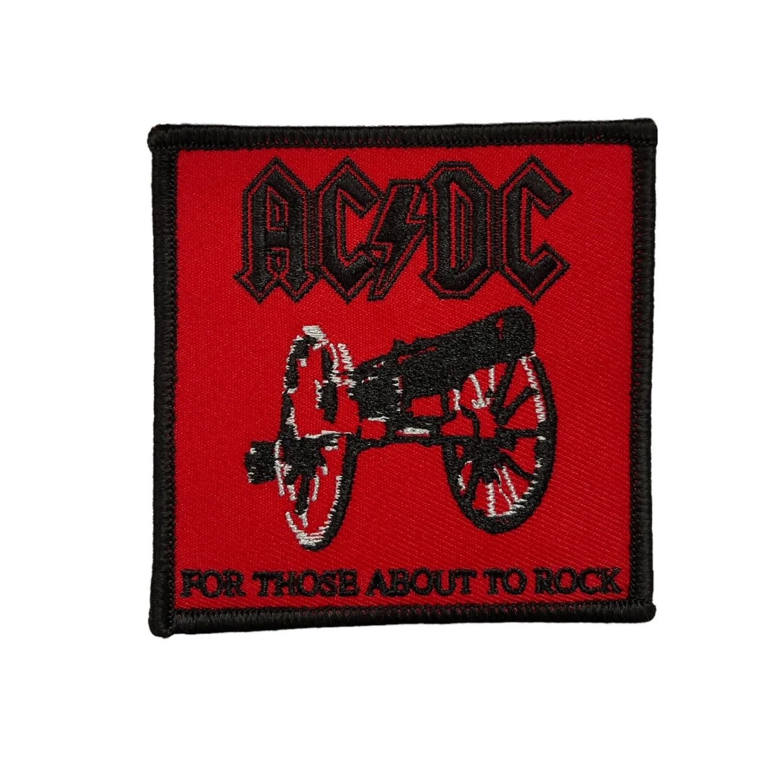 Brand New Woven Patch AC/DC Standard Patch: For Those About To Rock Official