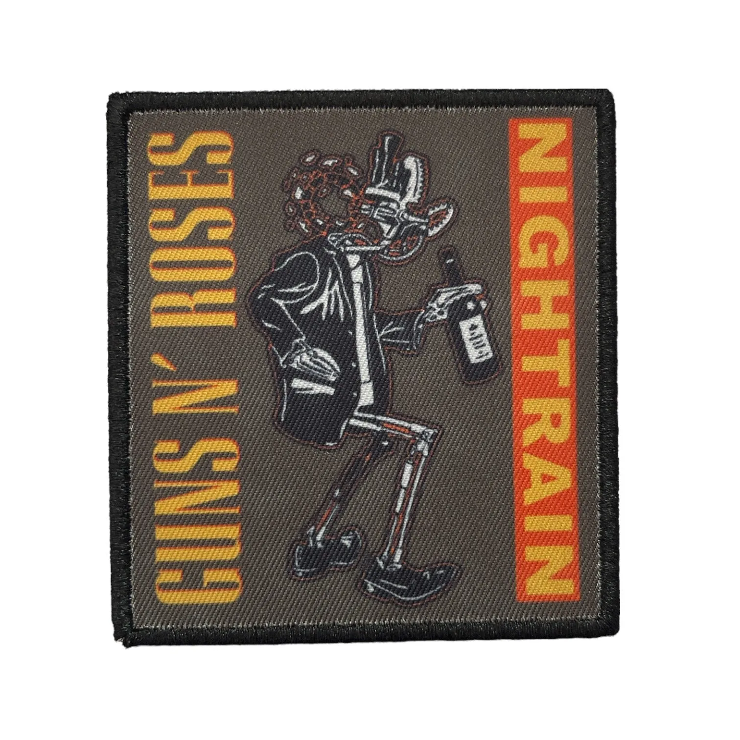 Brand New Woven Patch Guns N' Roses Standard Patch: Nightrain Robot Official